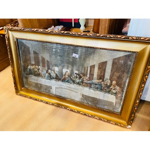 86 - The last Supper in a gilt frame, 38'' x23''