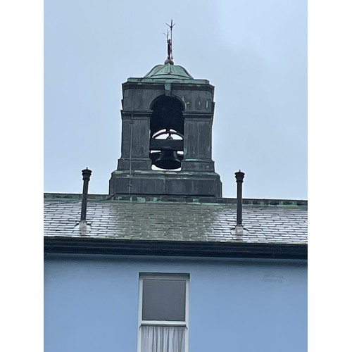 120a - Magnificent original church bell and wheel, currently hanging in the bell tower of Convent of Mercy ... 