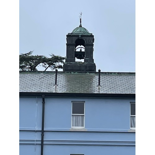 120a - Magnificent original church bell and wheel, currently hanging in the bell tower of Convent of Mercy ... 