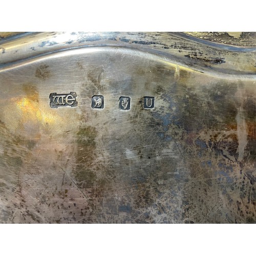 194 - Magnificent William Egan Hallmarked Irish silver tray, 1962, circa 1.4kg, 14'' square.
Cork Silversm... 