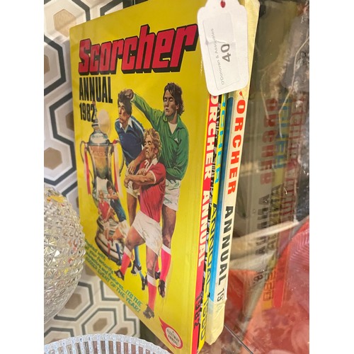 40 - 3 scorchers Annuals 1974, 1980 and 1982