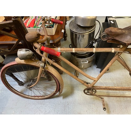 147 - Vintage French tandem bicycle, complete