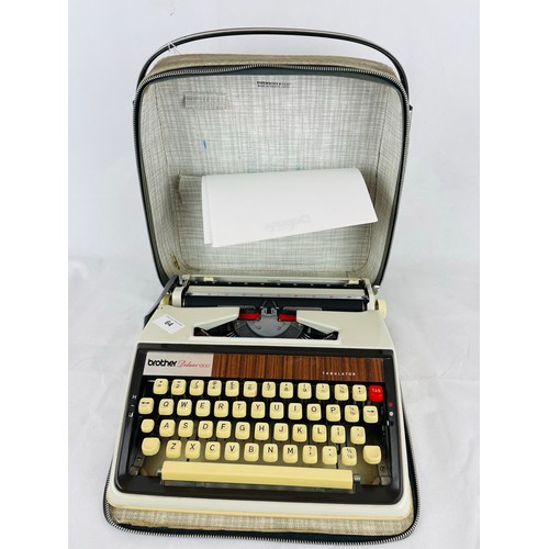 64 - Brother Delux 1300 typewriter and case