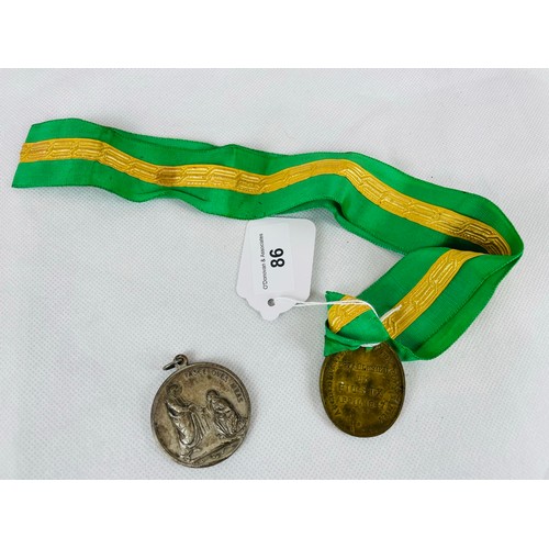 86 - 2 religious medals