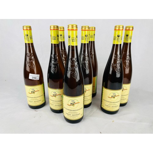 298 - A collection of 8 bottles of 2000 Volxheimer Rheingrafenstein 750ml