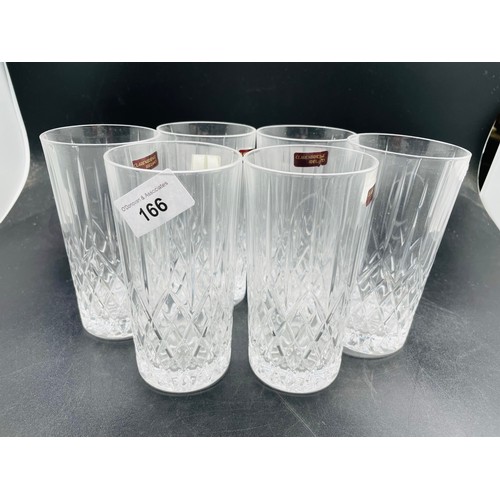 166 - A set of 6 Clarinbridge whiskey tumblers