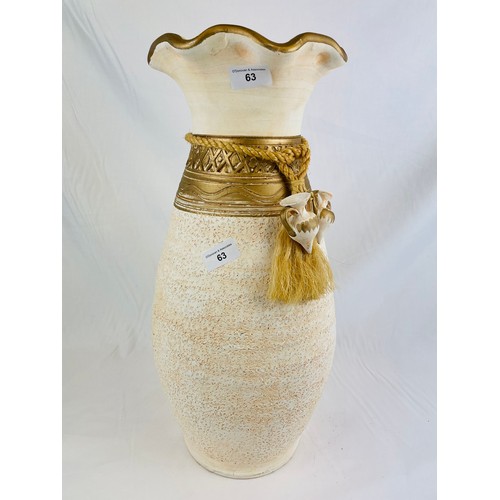 63 - Tall vase with rope decoration