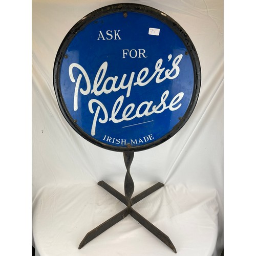 132 - Players Please double sided sign