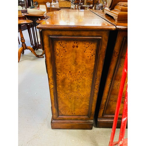 221 - Bow fronted Italian sideboard with 6 middle drawers, 2 side drawers and 2 side presses by Theodore A... 