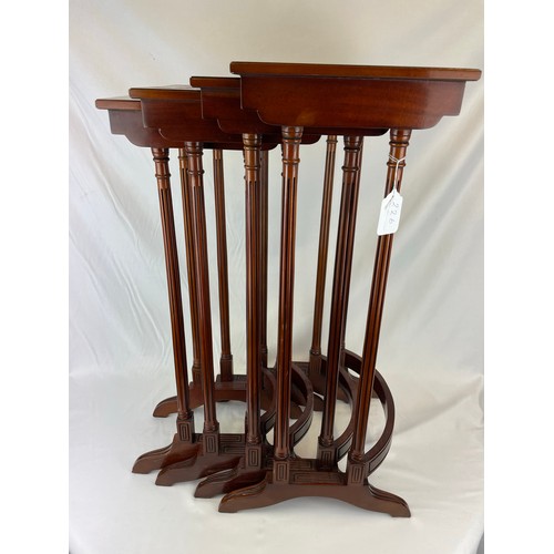 226 - Nest of 4 tables by Theodore Alexander, 14''w x 30''h