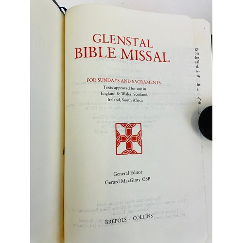 260 - Glenstal bible missal in leather cover + peoples daily missal