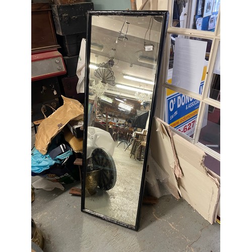 169 - Antique dressing mirror, 18'' x 54''