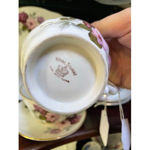 300 - 21 piece Royal Tara tea set fine bone china