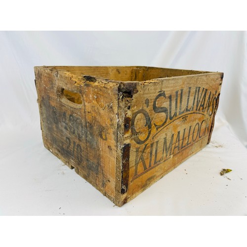 356 - 2 vintage timber crates, O'Sullivan and Sons Kilmallock