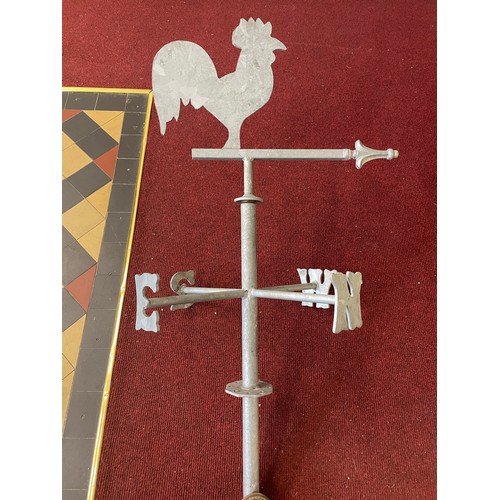 82 - Hand made steel wind vane, 42''h