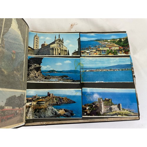 230 - Large postcard album packed with vintage postcards