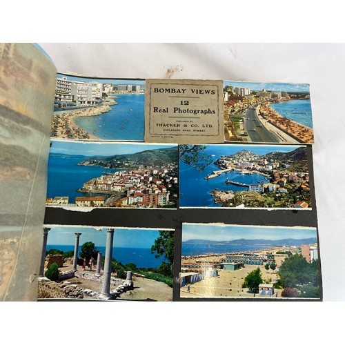 230 - Large postcard album packed with vintage postcards