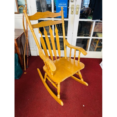 390 - Pine rocking chair