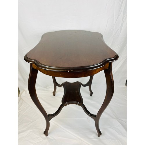 83 - Edwardian mahogany occasional table, 30''h x 19''w x 27''l