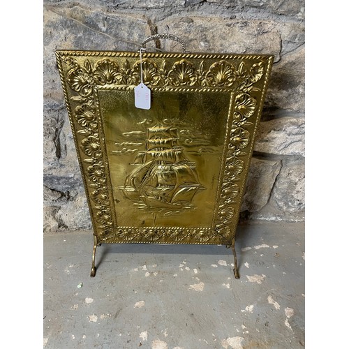 301 - Brass firescreen