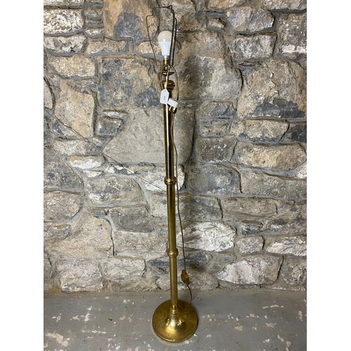 305 - Brass standard lamp, 63''h