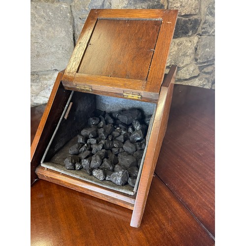 308 - Oak coal box with liner