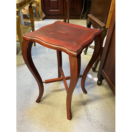 314 - Mahogany wine table, 21''h x 12''w