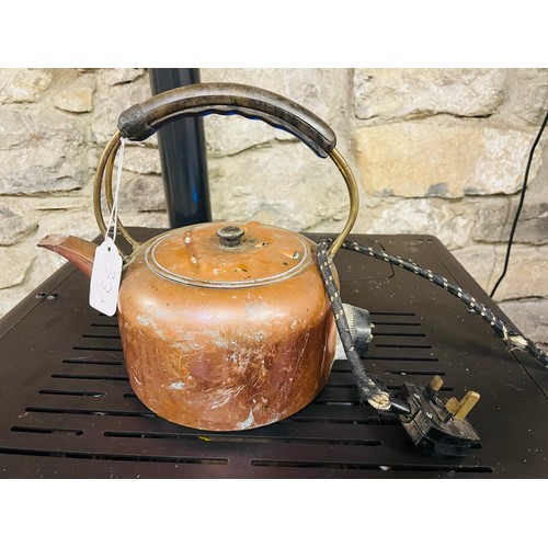 331 - Copper electric kettle with lead