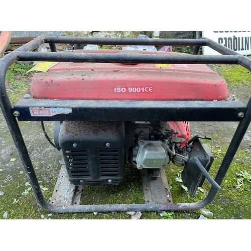 320 - Gasoline generator, 6.5 hp (sold as seen)