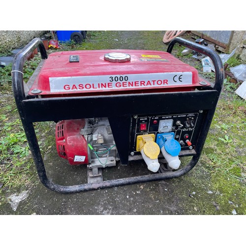 334 - 3000 Gasoline generator, 6.5 hp (sold as seen)