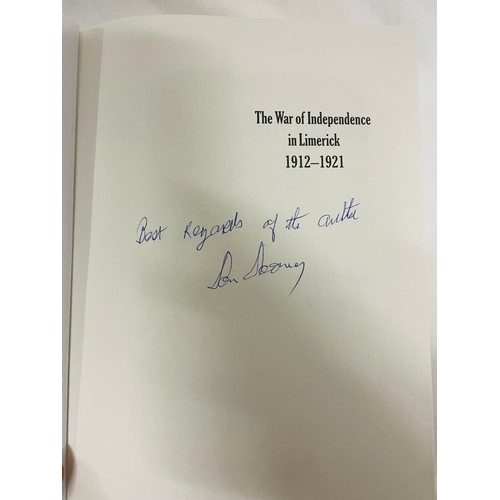 95 - The War of Independence in Limerick by Thomas Toomey signed by the author, hard back, first edition ... 