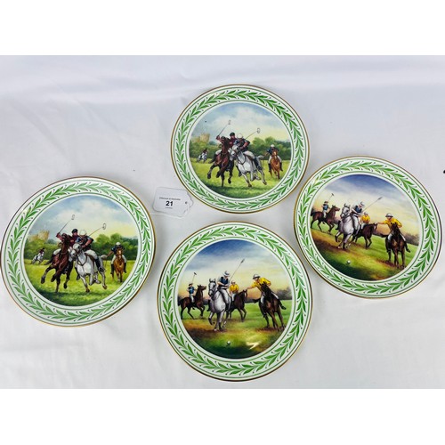 21 - A collection of 4 Spode plaques 8''d