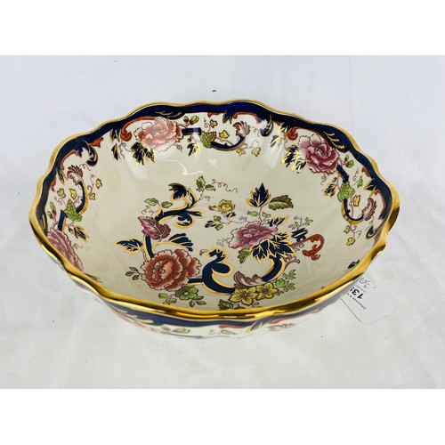 139 - Large 10.5'' Masons Mandalay fruit bowl on pedestal