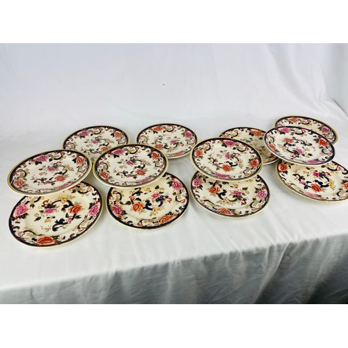 141 - A set of 12 Masons Mandalay 7'' plates