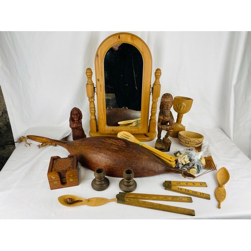 51 - Large collection of wood carvings and others