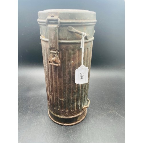 304 - WW2 Original German gas mask container