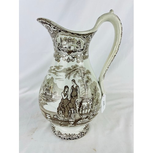 317 - Large Victorian ewer, 13''h