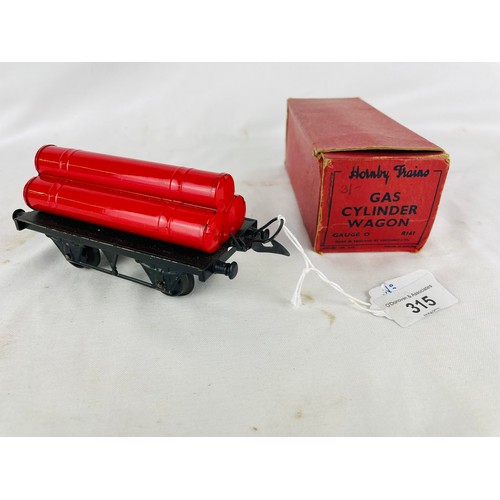 315 - Hornby Gas cylinder wagon adn box