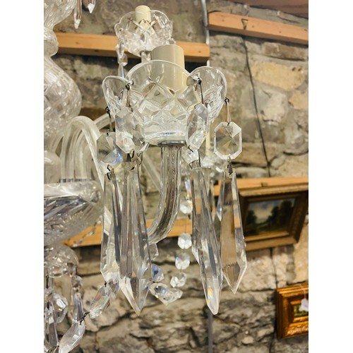 150A - Magnificent Waterford Crystal Cranmore 9 Arm Chandelier.
28''w x 28''h
(retail price €5,850.00)