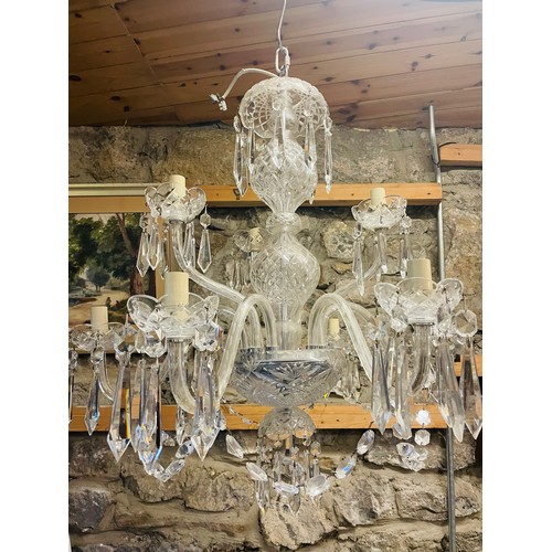 150A - Magnificent Waterford Crystal Cranmore 9 Arm Chandelier.
28''w x 28''h
(retail price €5,850.00)