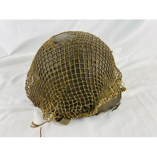 305B - Vintage military helmet with camouflaging