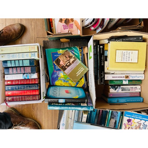 34 - Collection of books as photographed, 3 boxes