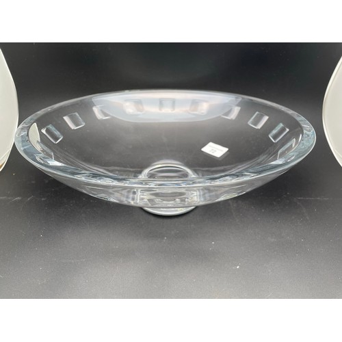 72 - Large Waterford  john Rocha Crystal 13.5'' bowl