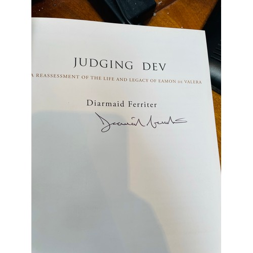 110 - Judging Dev by Diarmaid Ferriter signed and other