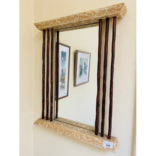 144 - Decorative mirror, 18''w x x 21.5''h