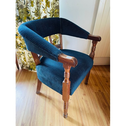 181 - Mahogany armchair, 16'' seat