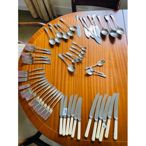 229 - Large collection of heavy vintage cutlery, 50 pieces approx.