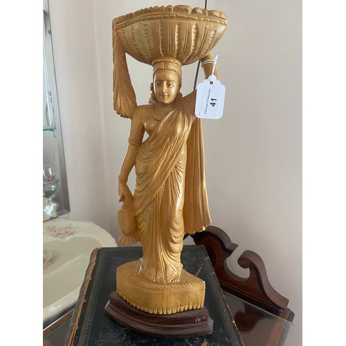 41 - Sandle wood carving 18''h