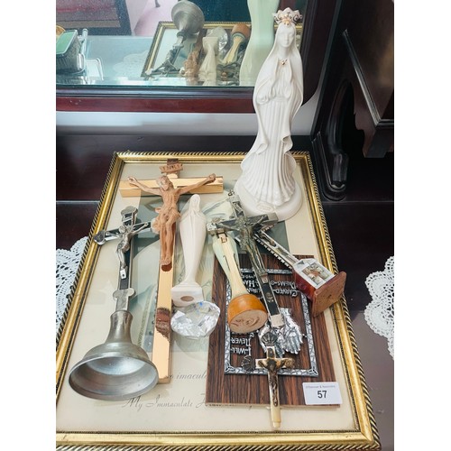 57 - A collection of religious items