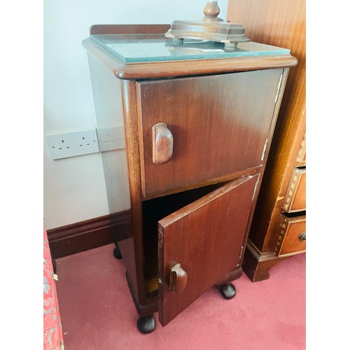 63 - A 2 door Edwardian locker, 14''w x 14''d x 30''h